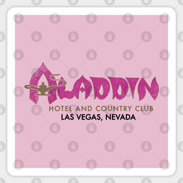 Retro Vintage the Aladdin Hotel and Casino Las Vegas Sticker by StudioPM71